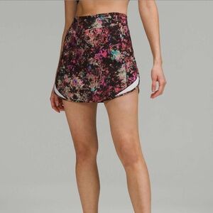 lululemon athletica Floral Print Athletic Skort in Black, Pink, Teal